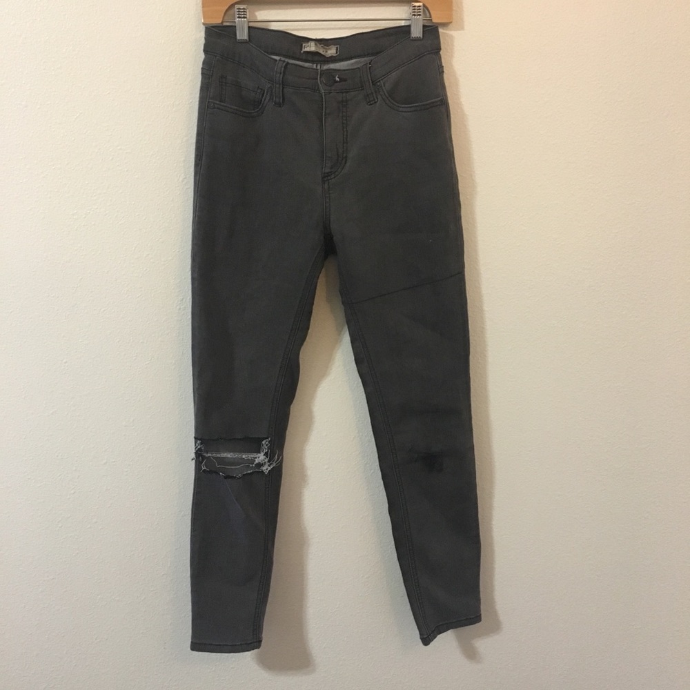 Free people grey skinny jeans